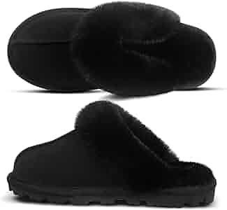 Amazon.com | EZSURF Womens Fuzzy Outdoor House Slippers